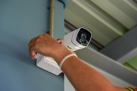 Security camera installation